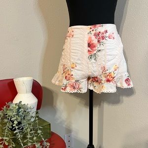 Forever 21 floral embroidered shorts